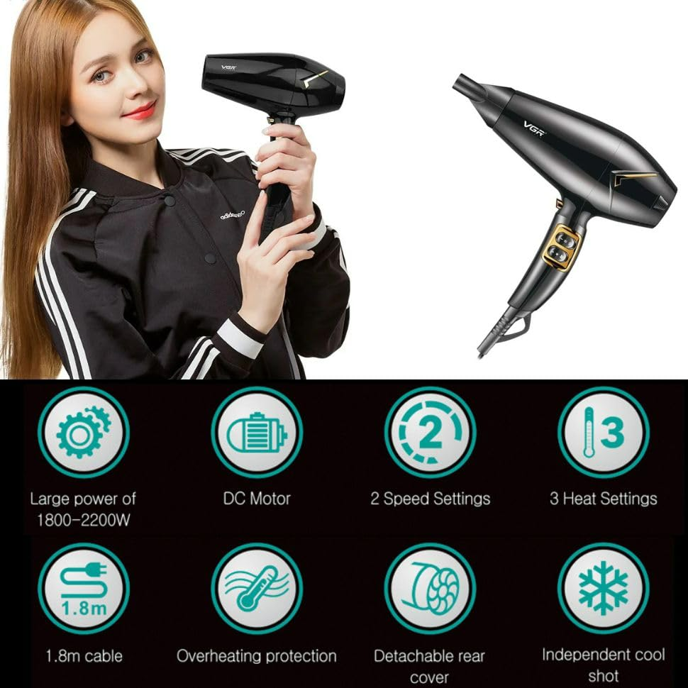 VGR V423 Professional Hair Dryer - Medaid International