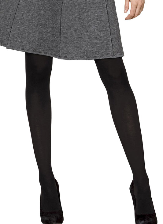 Hanes Script Opaque Tights with X-Temp Technology, Control Top, Black, Size Medium (Pack of 1) - Medaid International