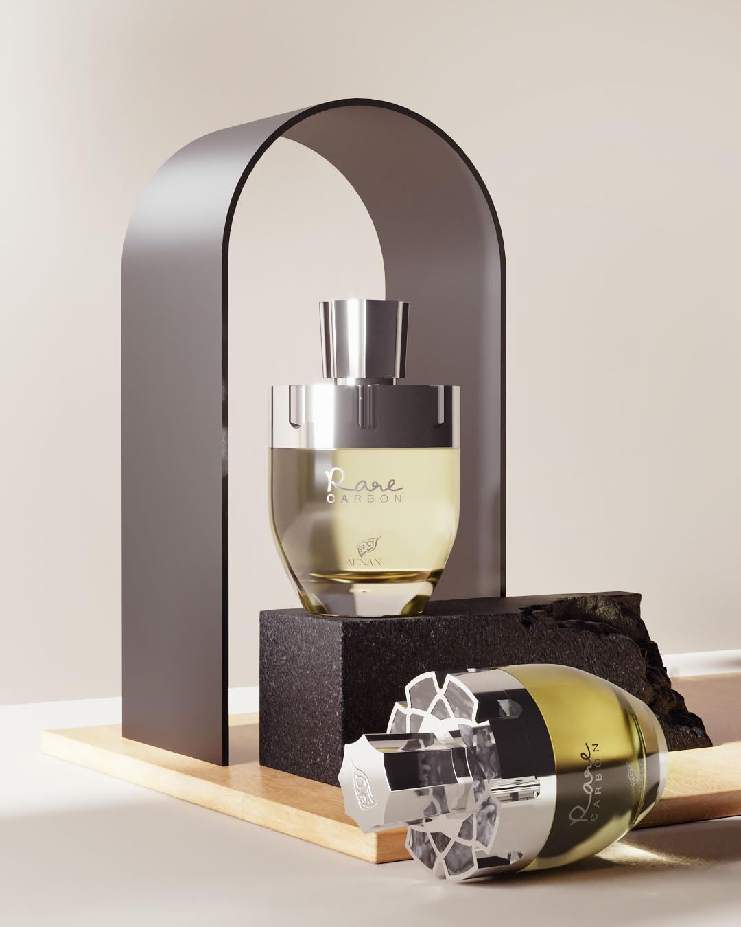 Afnan Rare Carbon Eau De Parfum Spray for Men, 3.4 Fl. Oz - Medaid International