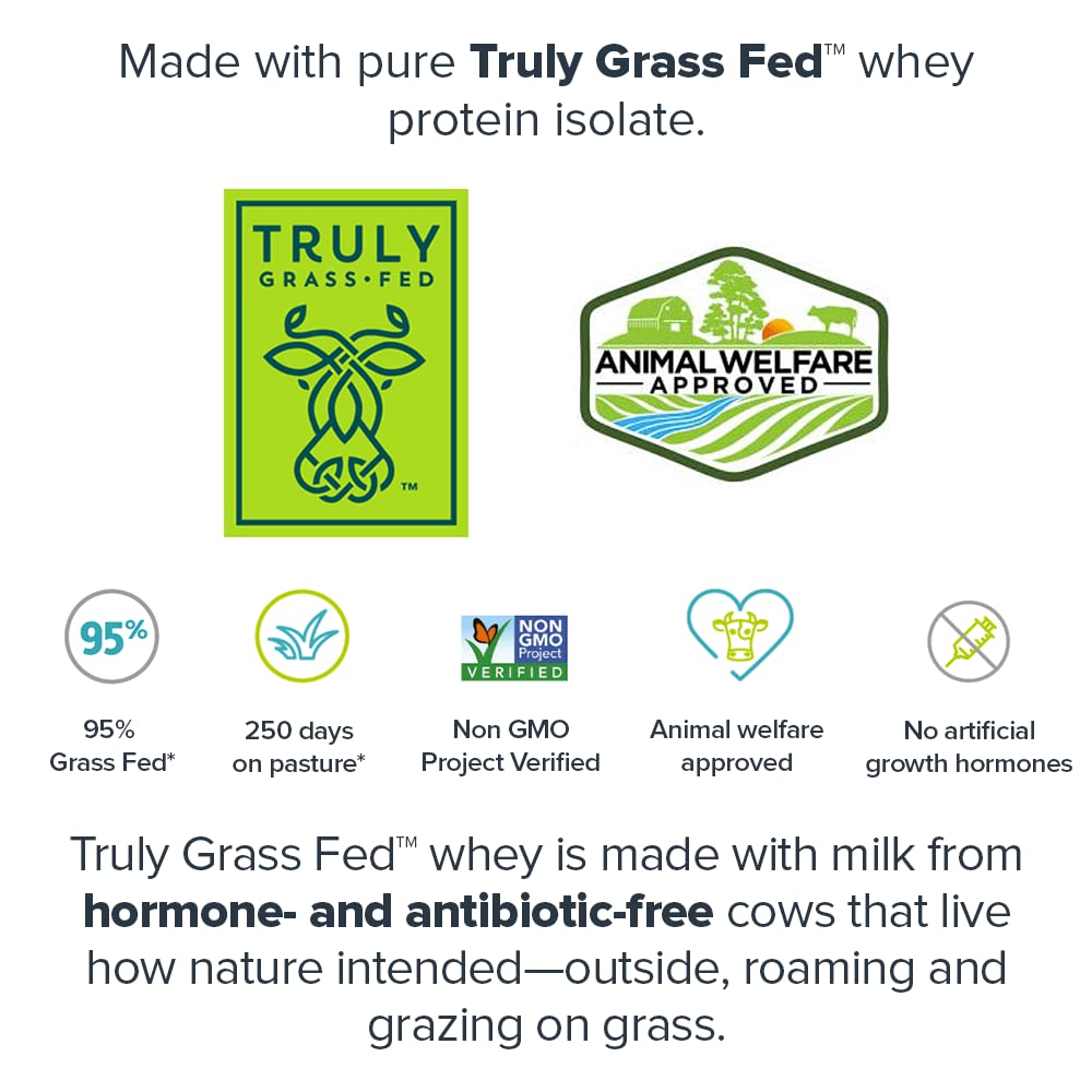 LEGION Whey+ Protein Whey Isolate from Grass Fed Cows - Whey Protein Isolate Powder Low Calorie, Non-GMO, Sugar Free, Lactose and Gluten Free, All Natural Protein Powder for Men & Women (60 Servings) - Medaid International