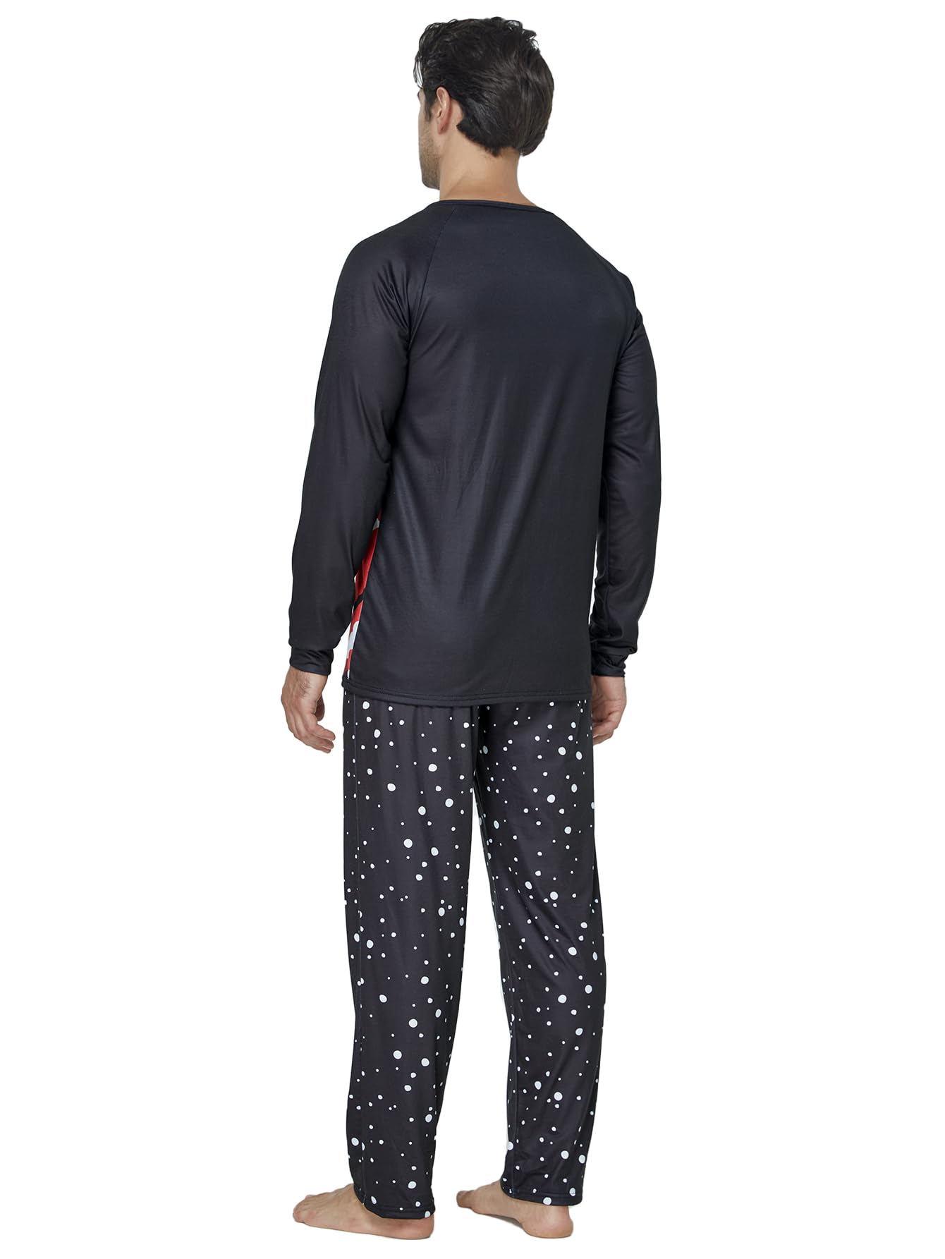 VENTELAN Family Matching Christmas Pajamas Set Holiday Santa Claus Sleepwear Xmas PJS Set for Couples and Kids,Men,2XL - Medaid International