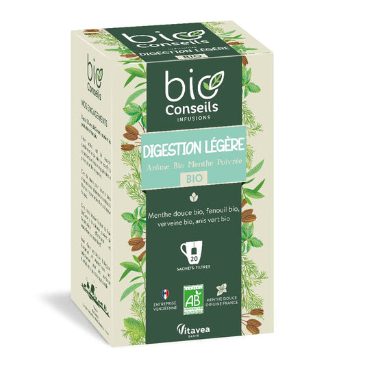 Bioconseils Bio Digestion Légère Infusion Boissons Vertes 20 Sachets - Medaid International