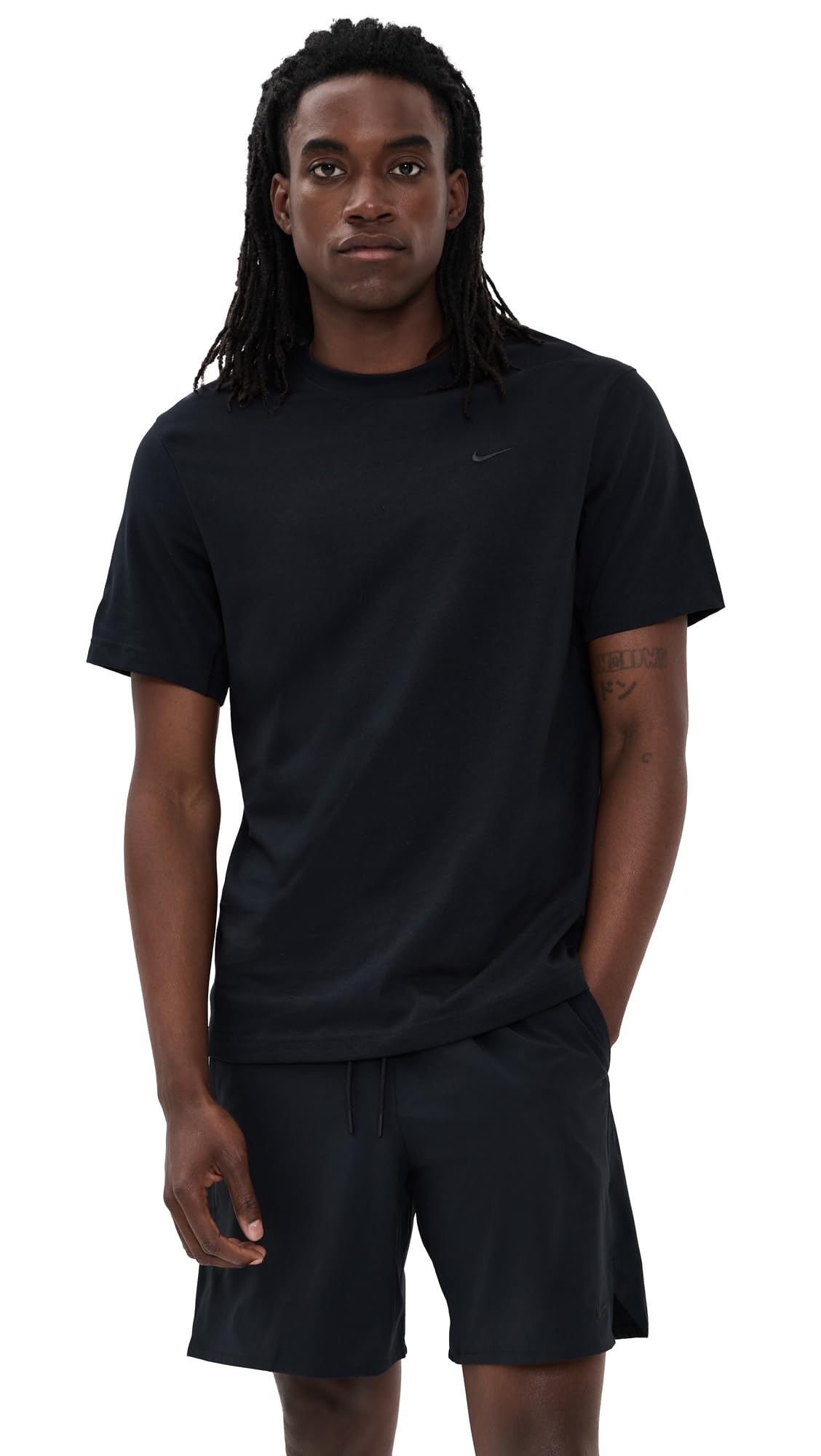 Nike Men's Primary Dri-Fit Short Sleeve Versatile Top, Black/Black - Medaid International