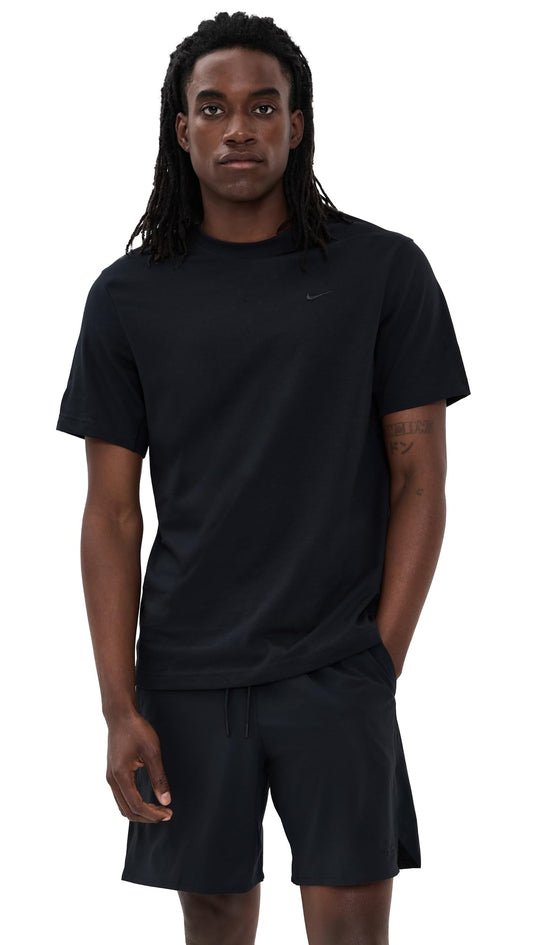 Nike Men's Primary Dri-Fit Short Sleeve Versatile Top, Black/Black - Medaid International