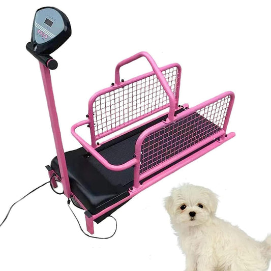 Dog Treadmill for Large Dogs, Pet Running Machine with LED Display Screen, 1-6 Km/h Speed Adjustable and 80kg Load-Bearing Capacity, Multiple Modes Display and Easy To Assemble, for Home, Garage - Medaid International