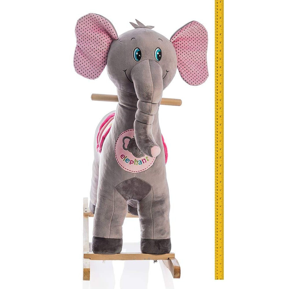 Miila Plush Rocker Elephant Soft Ride-On Toy