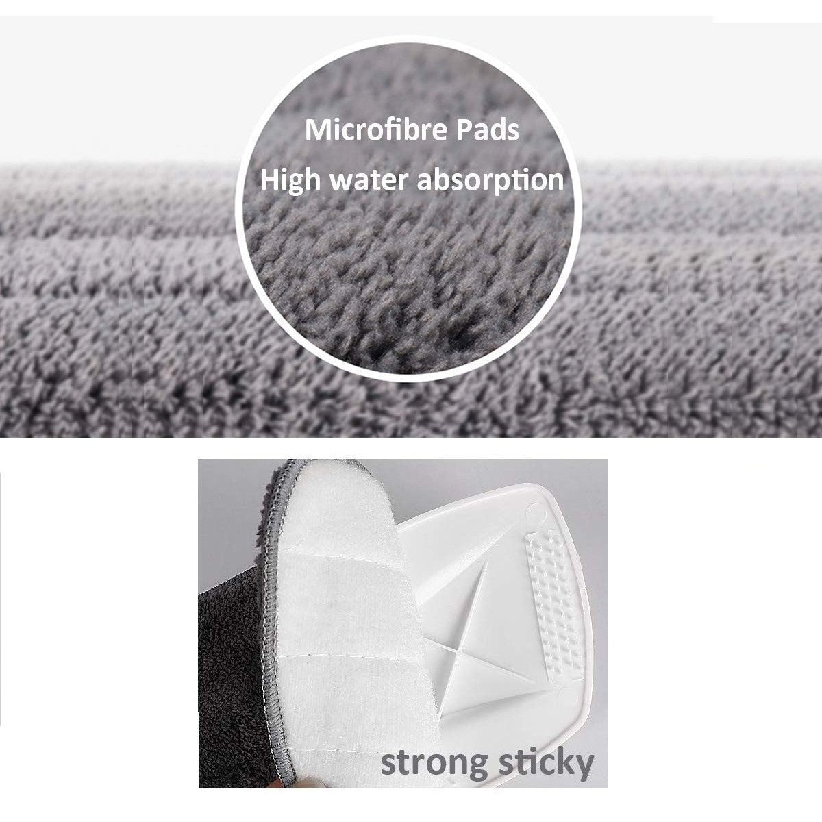 BROGBUS Spray Mop Set with Microfiber Washable Pad, Best 360 Degree Easy Floor Cleaning for Home & Office - Medaid International