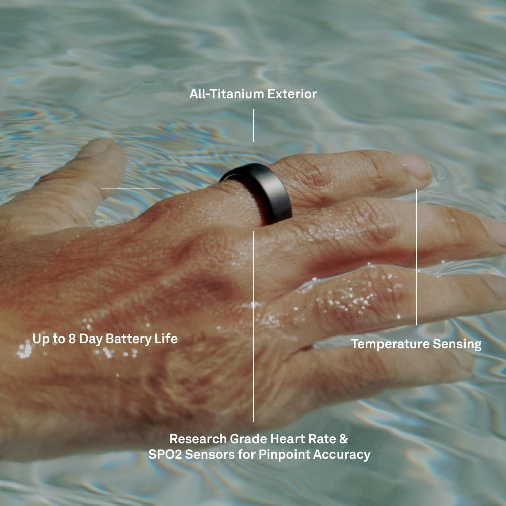 Oura Ring Silver Smart Ring Size First with Oura Ring