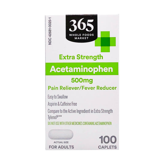 Tylenol alternative Acetaminophen Extra Strength - 365 Whole Foods Market - Medaid - Lebanon