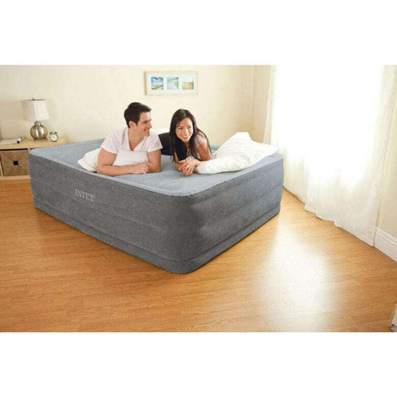 Comfort Plush High Air Bed Queen Size with built-in electric pump - Medaid International