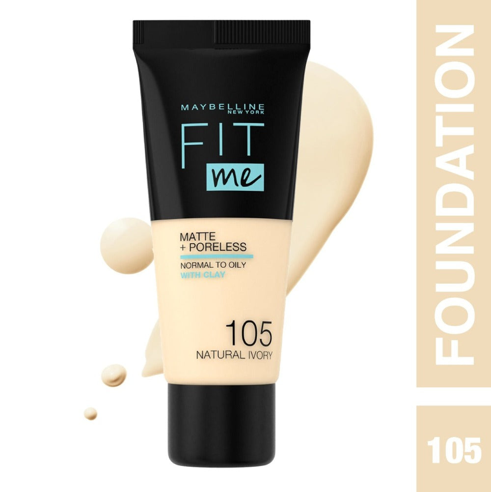 Maybelline Fit Me Matte + Poreless Liquid Foundation - 30 ml - Medaid