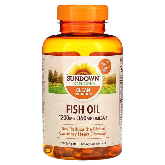 Sundown Naturals, Fish Oil, 1,200 mg, 100 Softgels - Medaid International