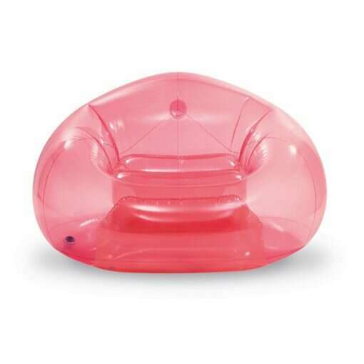 Transparent/Pink Beanless Bag Chair - Medaid International