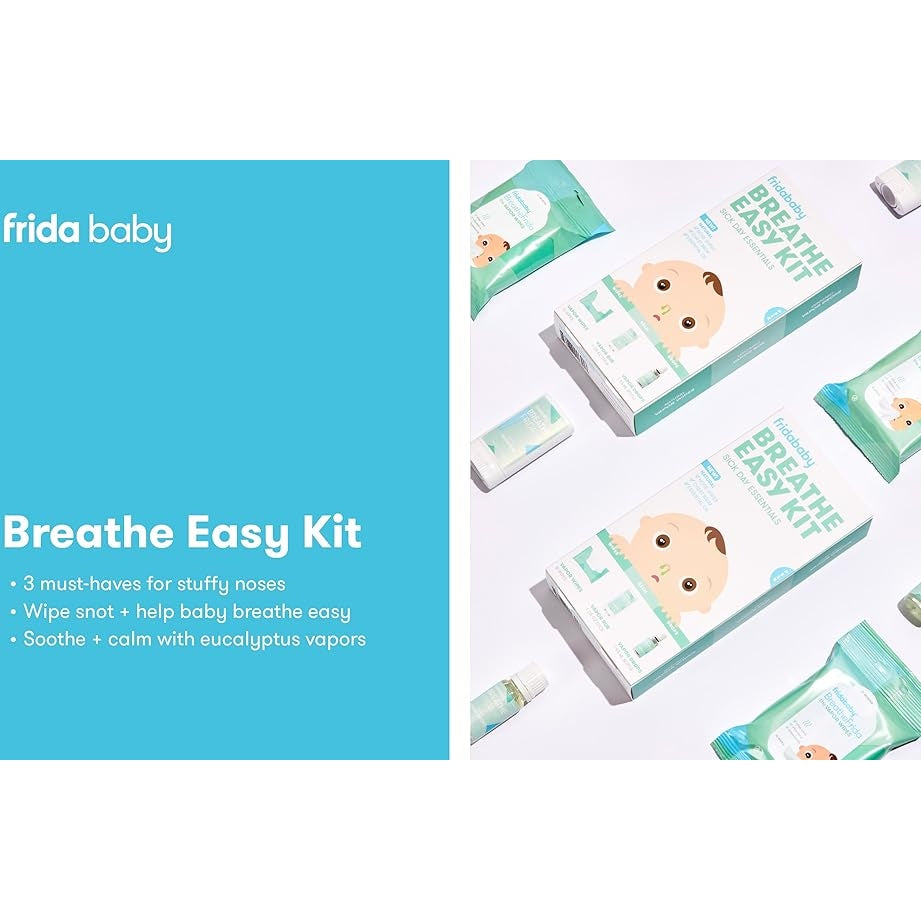 Frida Baby Breathe Easy Kit Sick Day Baby Essentials Vapor Wipes