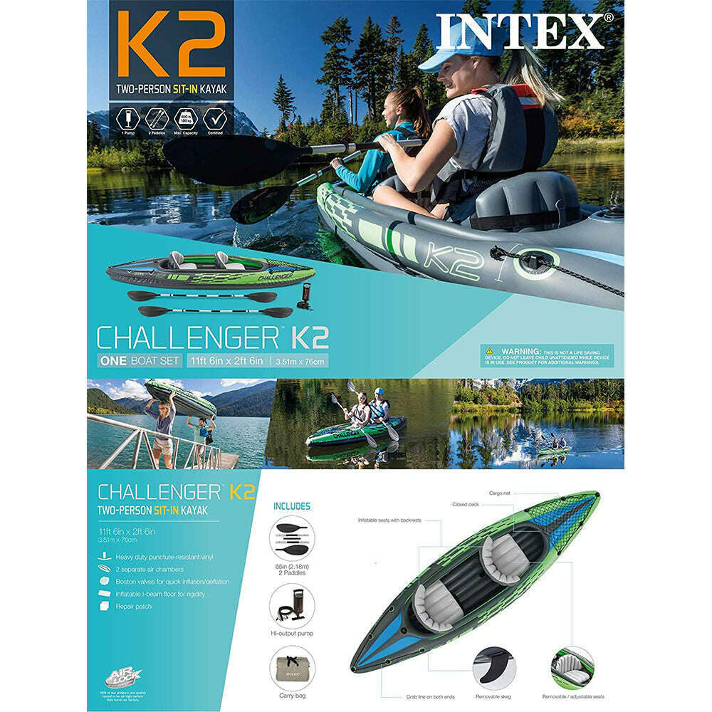 Challenger K2 Kayak 351*76*38Cm 180Kg - Medaid International
