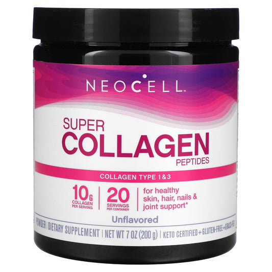 NeoCell, Super Collagen Peptides, Unflavored, 7 oz (200 g) - Medaid
