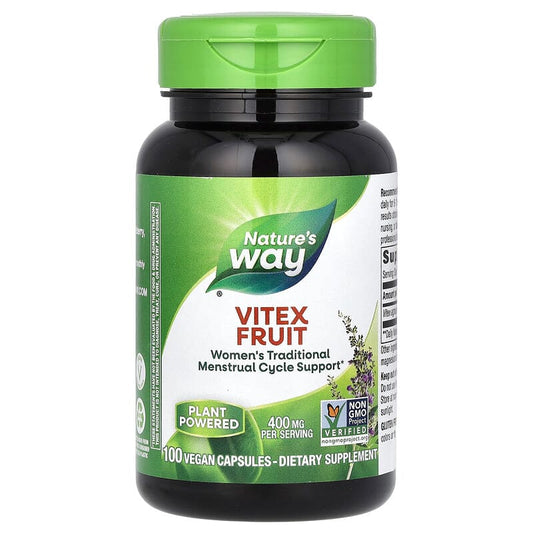 Nature's Way, Vitex Fruit, 400 mg, 100 Vegan Capsules - Medaid International