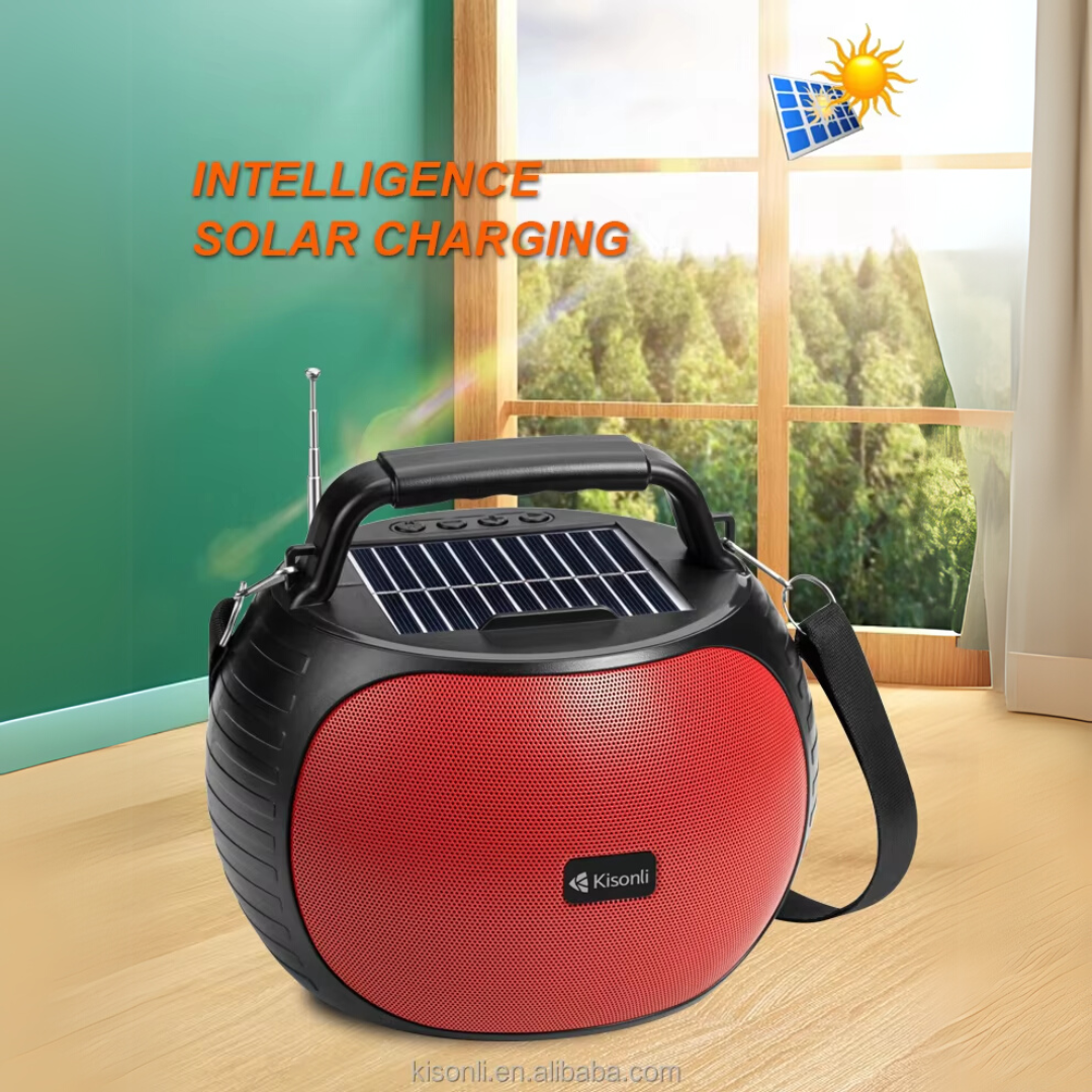 Kisonli SC22 Portable 10W Solar Power Stereo Speaker - Medaid International