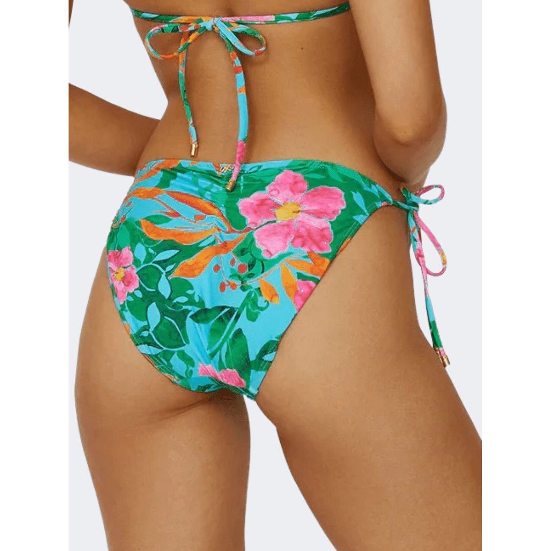 Pq Swim Zinnia Embroidered Tie Women Beach Slip Multicolor - Medaid International