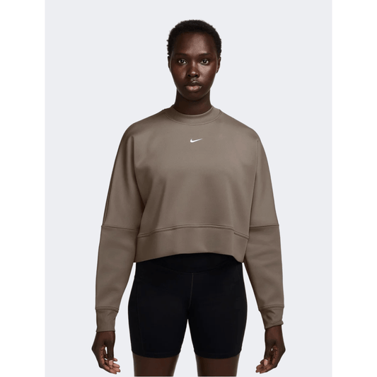 Nike Prima Dri-Fit Women Training Sweatshirt Brown - Medaid International