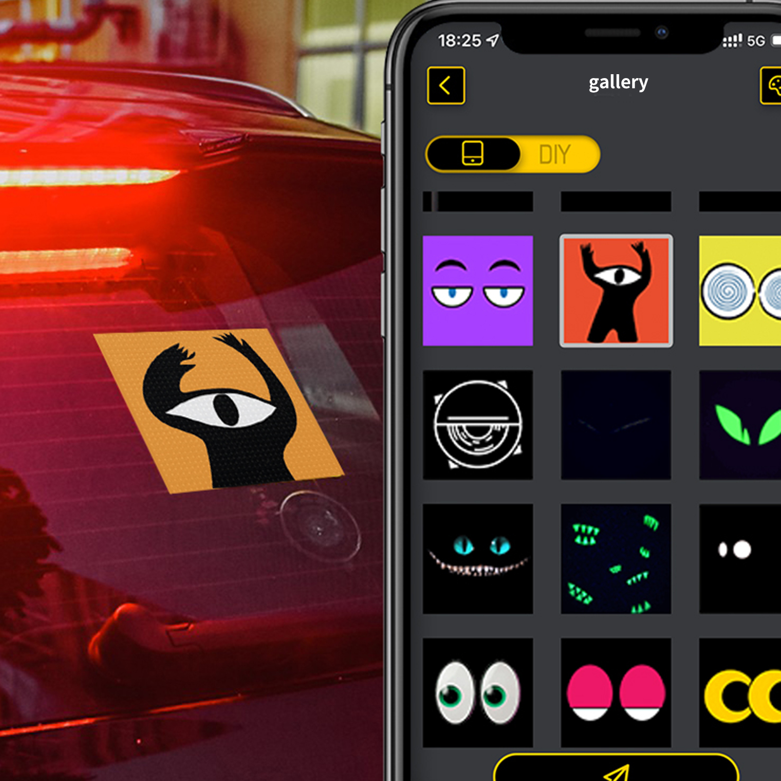 Car LED Smart Screen APP Control Full Color LED Screen Panel - Medaid International