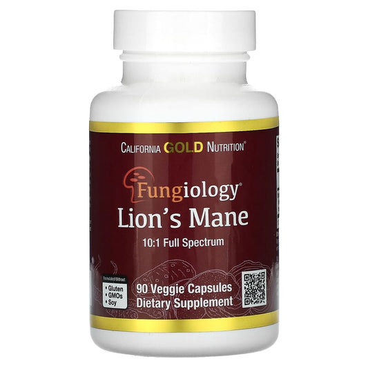 California Gold Nutrition, Lion's Mane, 90 PlantCaps - Medaid International