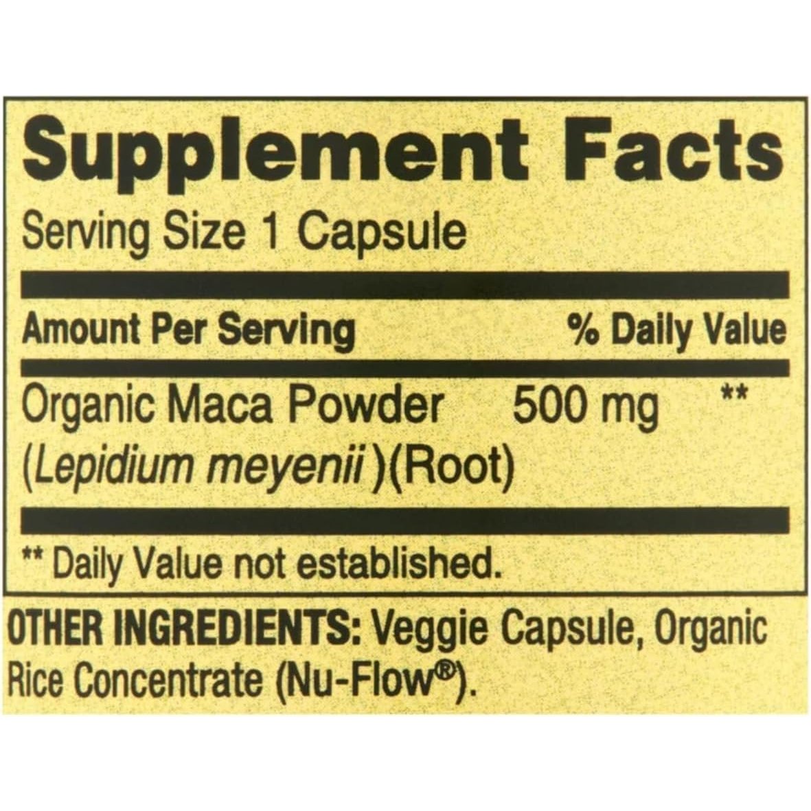 Generic Spring Valley Maca Root 500mg Capsules, Organic Maca Root for Women and Men + Exclusive VitaMax Vitamin Guide (2 Items) - Medaid International