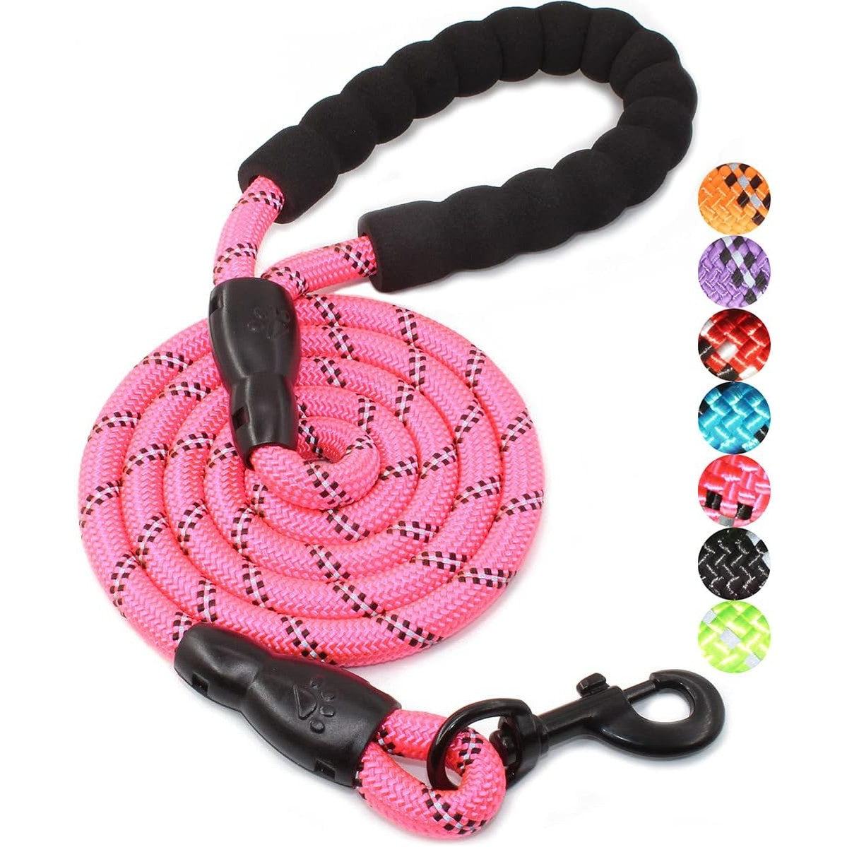 Generic Brands - Reflective Large Dog Leash, Durable Nylon Rope, Ideal for Running & Climbing