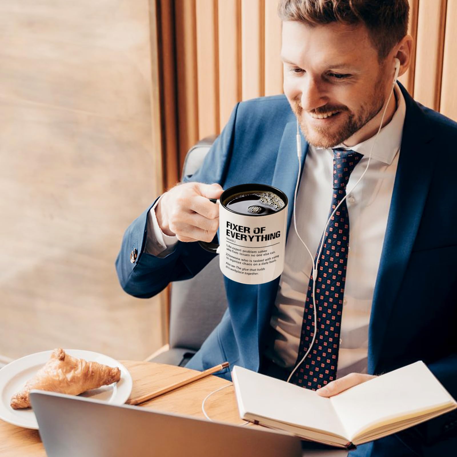 YHRJWN Fixer of Everything Mug - 11 Oz, Perfect Boss Christmas or Birthday Gift for Coworkers - Medaid International