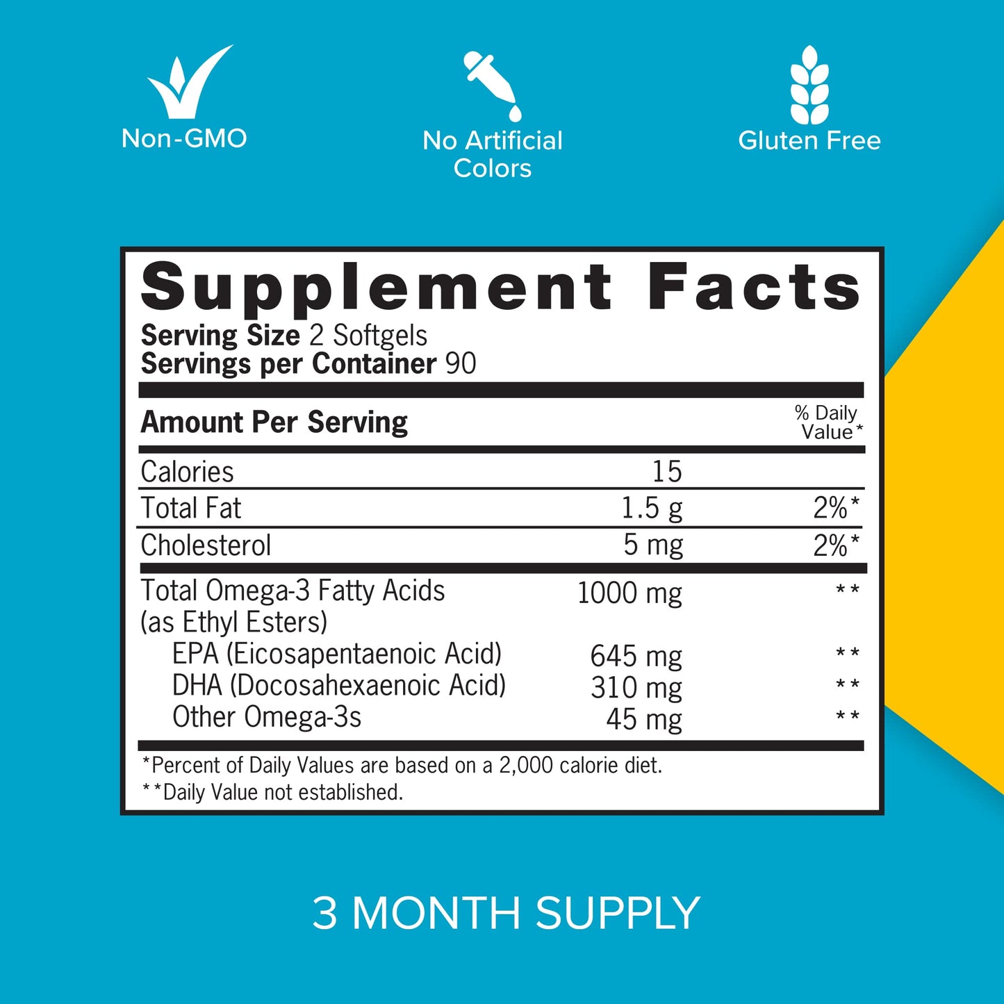 Qunol Fish Oil Omega 3 Mini Softgels, 1000mg Omega 3 EPA + DHA, Ultra Pure Supplements, Heart Health Support, Lemon Flavor, Easy to Swallow Minis, 3 Month Supply, 180 Count - Medaid International