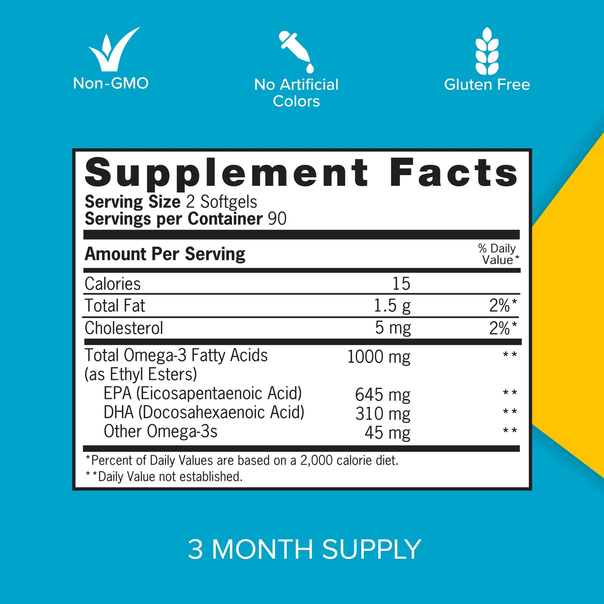 Qunol Fish Oil Omega 3 Mini Softgels, 1000mg Omega 3 EPA + DHA, Ultra Pure Supplements, Heart Health Support, Lemon Flavor, Easy to Swallow Minis, 3 Month Supply, 180 Count - Medaid International