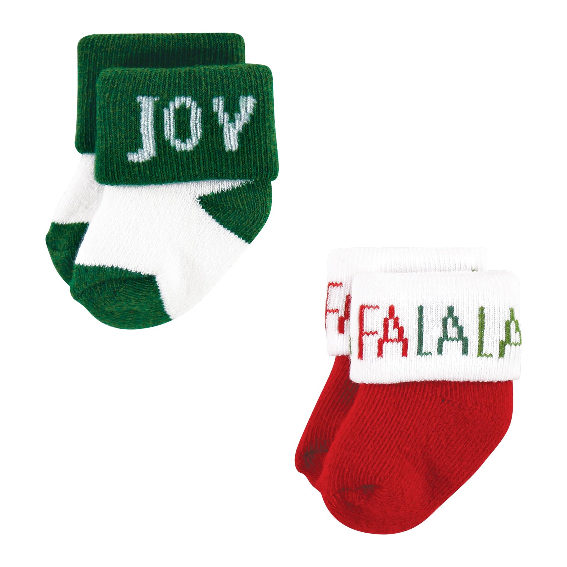 Hudson Baby Unisex Baby Cotton Rich Newborn and Terry Socks, 12 Days Of Christmas Falala, 0-6 Months - Medaid International