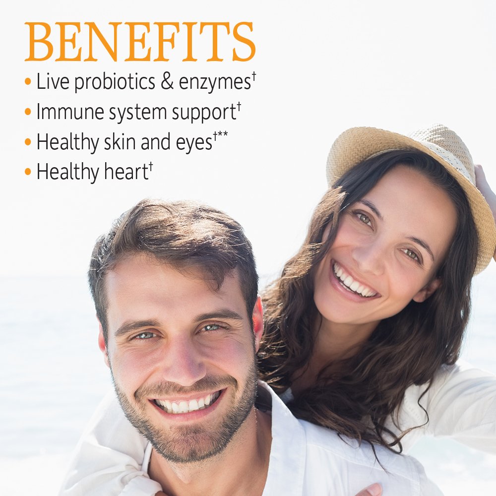 Garden of Life Vitamin Code Raw Vitamin C - 120 Capsules, 500mg Whole Food Vitamin C Capsules + Fruit & Veggie Blend & Probiotics, Supplements for Adults, Vegan, Gluten Free - Medaid International