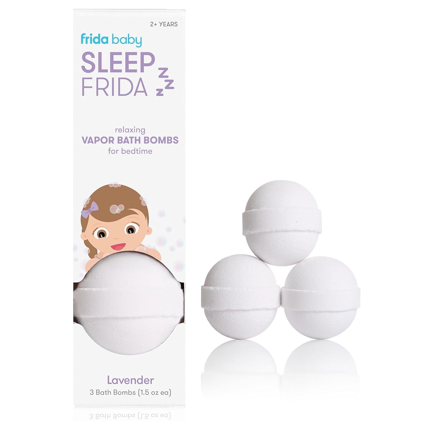 Frida Baby Natural Vapor Bath Bombs for Toddlers & Kids, Eucalyptus Essential Oil Shower Bombs for Aromatherapy, 3 Count - Medaid International