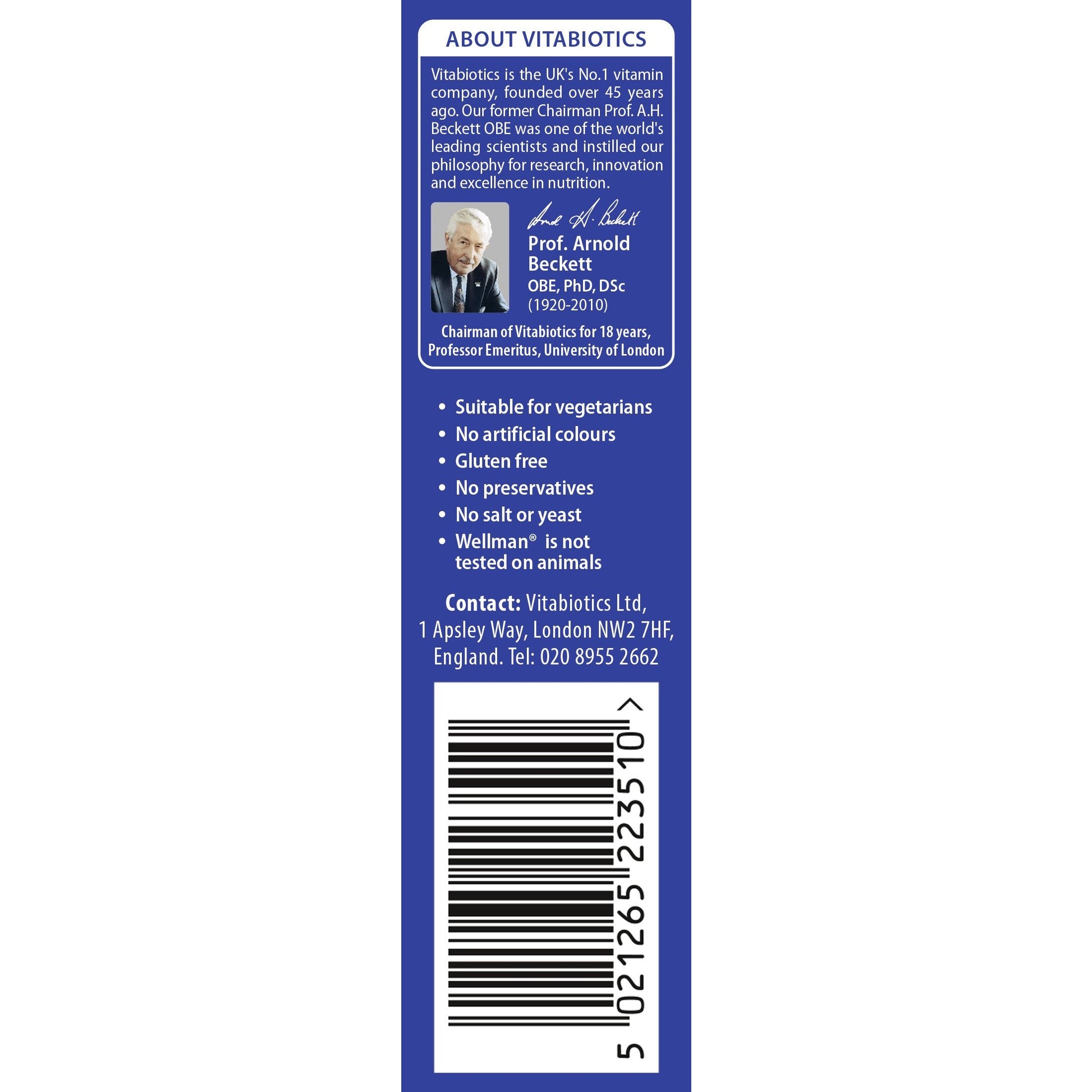 Wellman Vitabiotics 50+ Advanced Vitamin And Mineral Supplement 30 Tablets - Medaid International