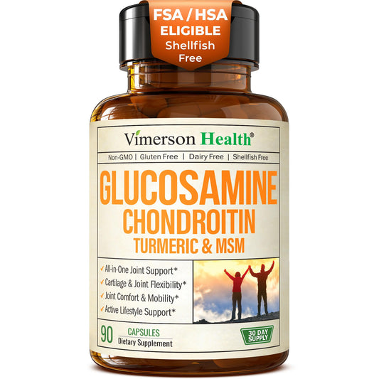 Glucosamine Chondroitin MSM and Turmeric Supplement – Joint Support Supplement for Women and Men with Boswellia and Chondroitin Sulfate – for Cartilage, Joint Health and Flexibility – 90 Capsules - Medaid International