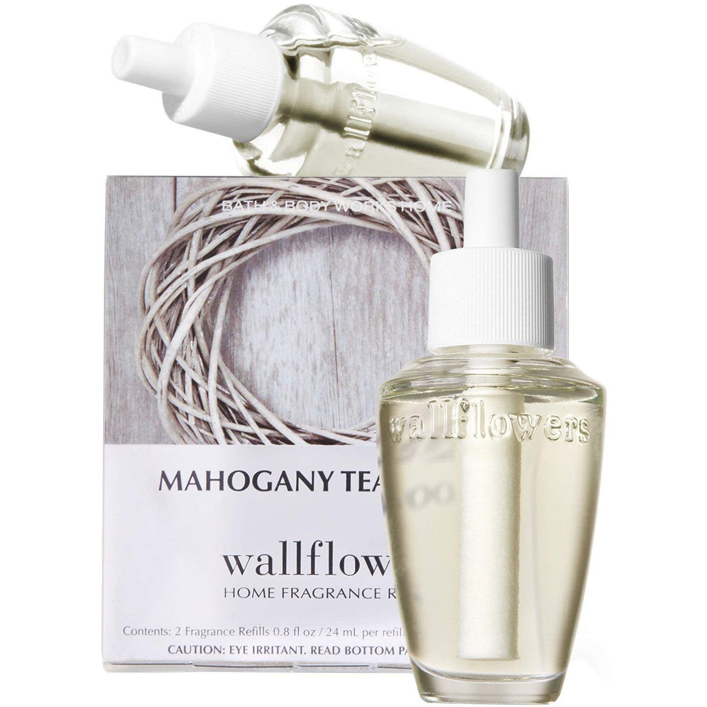 Bath & Body Works Mahogany Teakwood Wallflowers Home Fragrance Refills, 2-Pack (1.6 fl oz total) - Medaid International
