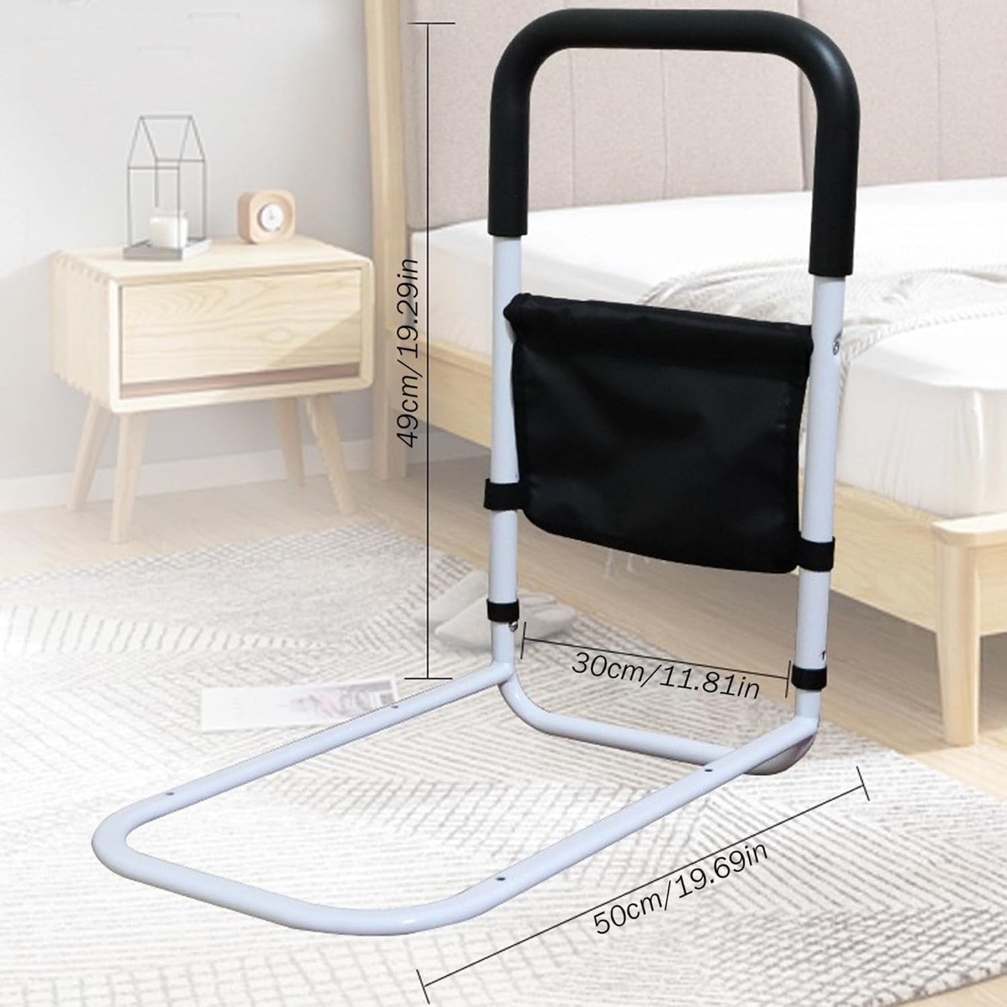 درابزين سرير قابل للطي لكبار السن