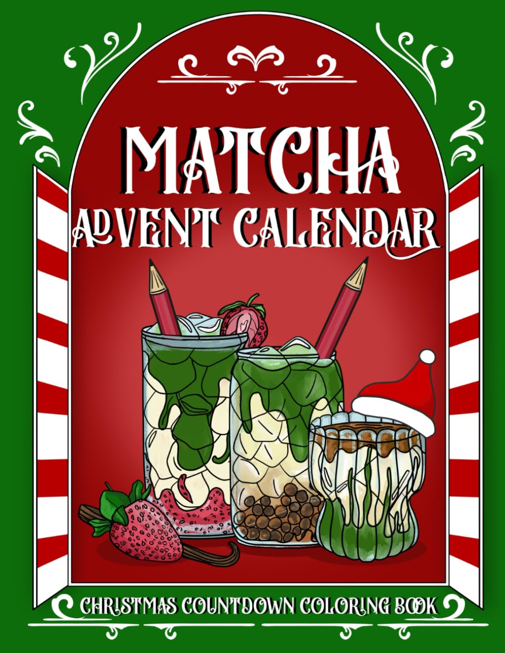 Matcha Advent Calendar: Christmas Countdown Coloring Book With Recipes - Medaid International