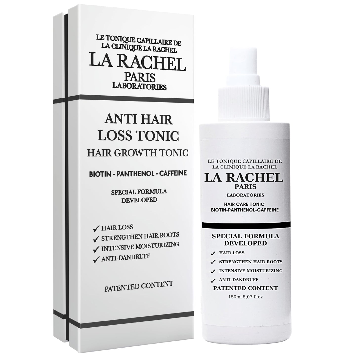 Anti-Hair Loss Tonic with Biotin, Panthenol & Caffeine | Hair Growth Treatment for Men and Women | Scientifically Proven Formula to Strengthen and Revitalize Thinning Hair by La Rachel Paris - Medaid International