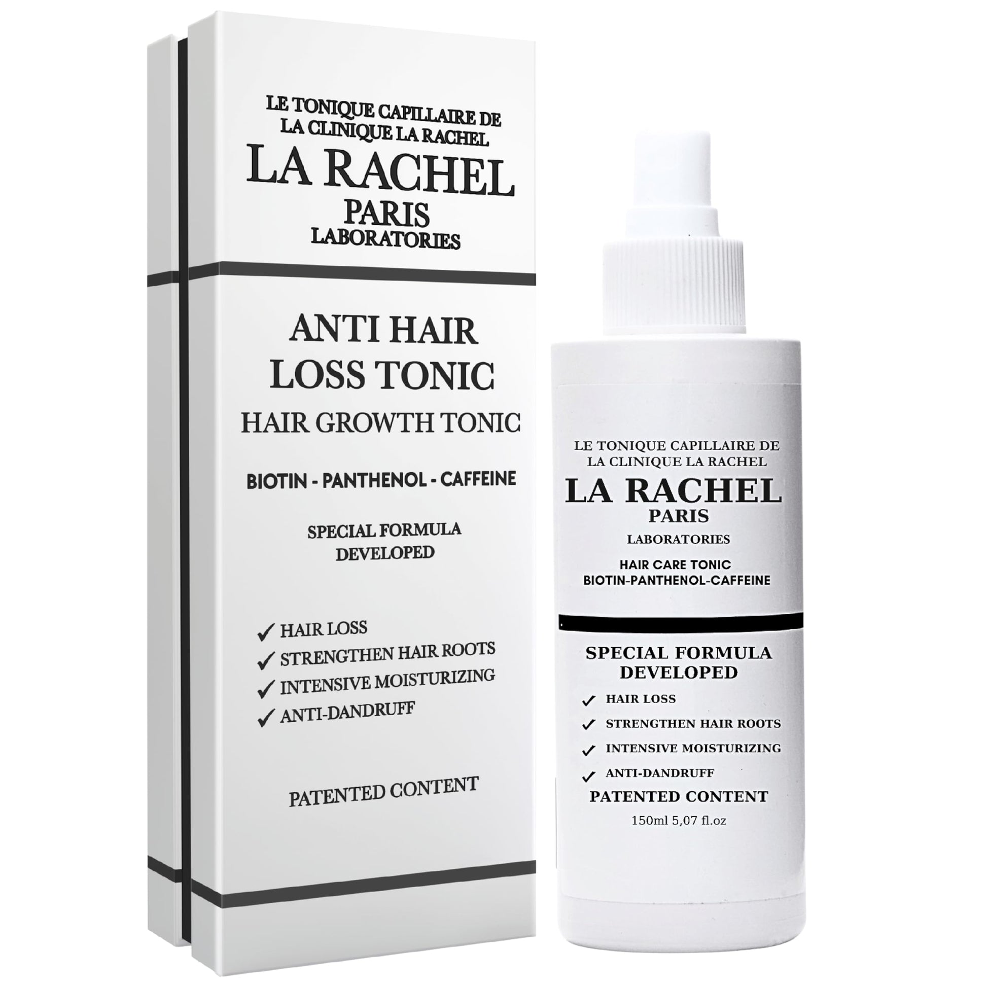 Anti-Hair Loss Tonic with Biotin, Panthenol & Caffeine | Hair Growth Treatment for Men and Women | Scientifically Proven Formula to Strengthen and Revitalize Thinning Hair by La Rachel Paris - Medaid International