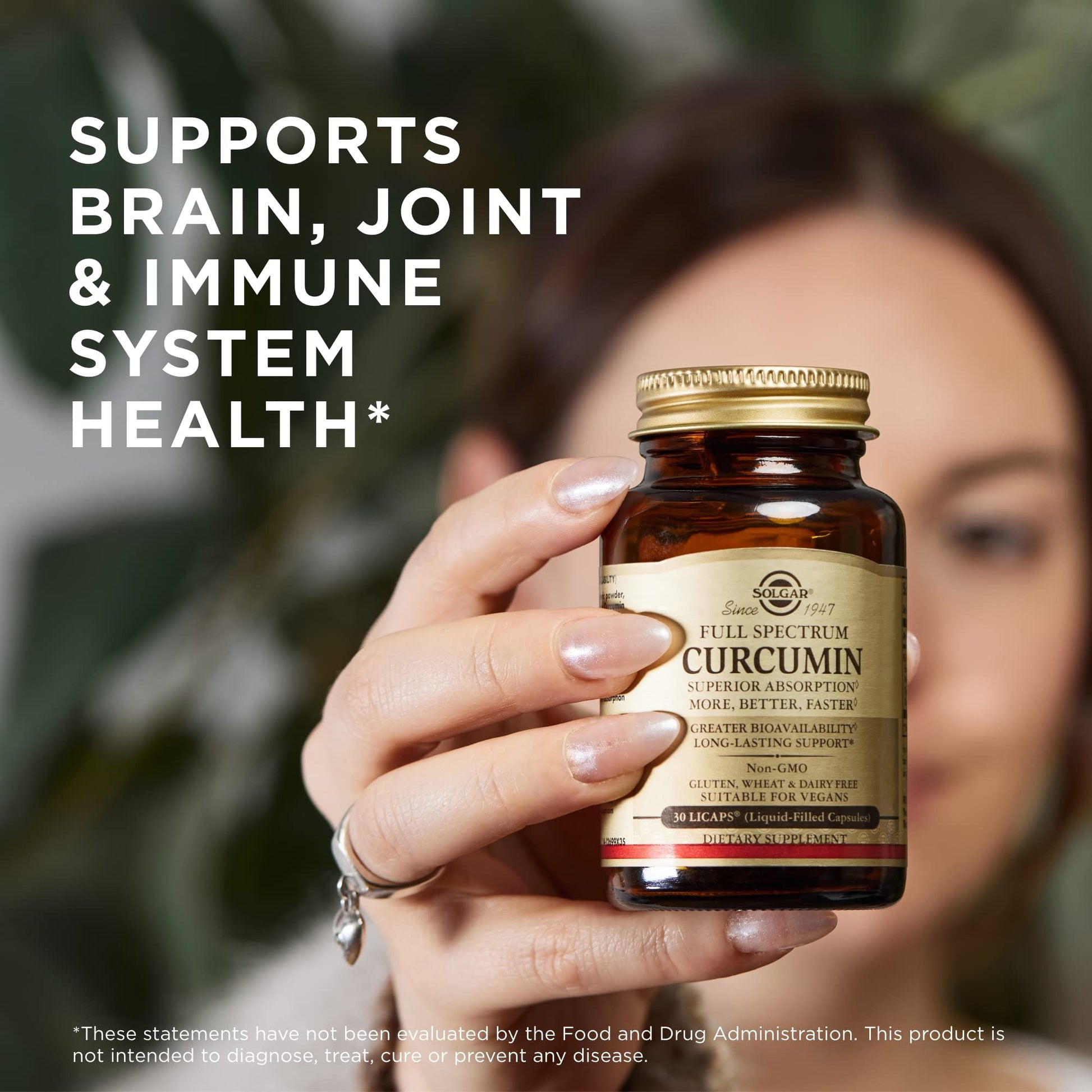 Solgar Full Spectrum Curcumin Liquid Extract Softgels - 30 Count - Faster Absorption - Brain, Joint & Immune Health - Non-GMO, Gluten-Free, Dairy-Free, Soy-Free - 30 Servings - Medaid International