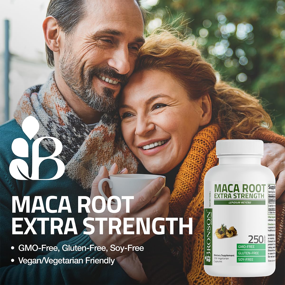 Bronson Maca Root Extra Lepidium Meyenii, Non-GMO, 90 Vegetarian Capsules - Medaid International