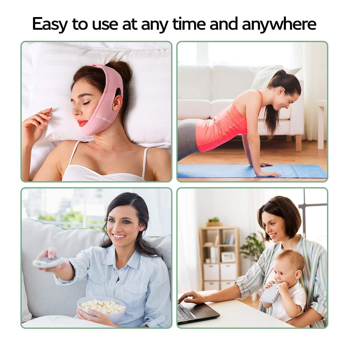 ParaFaciem Reusable V Line Mask Facial Slimming Strap Double Chin Reducer Chin Up Mask Face Lifting Belt V Shaped Slimming Face Mask - Medaid International