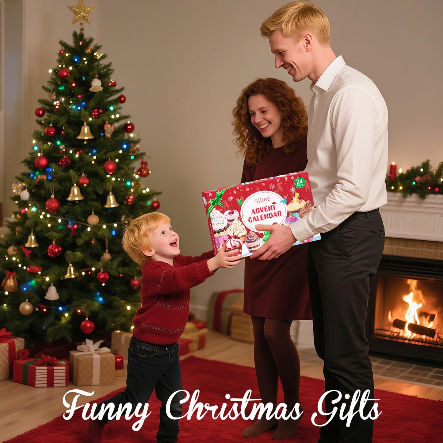 Advent Calendar 2025 Fluffy Butter Slime Kit Countdown to Christmas DIY Cute Slime Crystal Supply Kit 24 Days of Surprises Fun for Boys and Girls Teen Ages 6 and Up - Medaid International