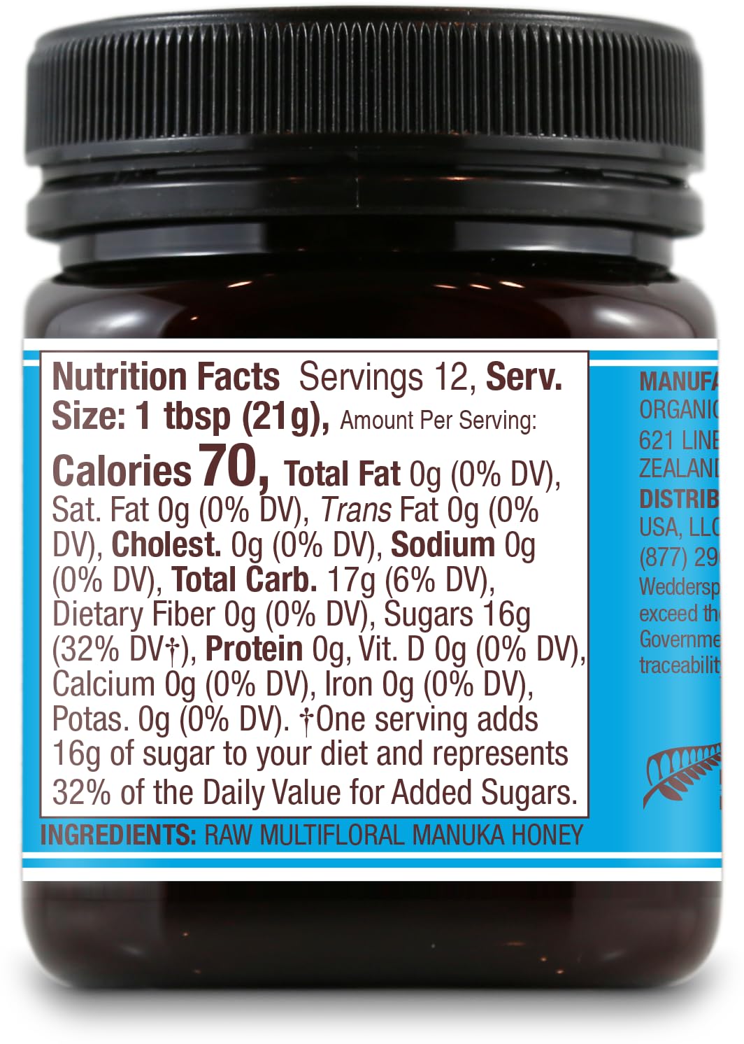 Wedderspoon Raw Premium Manuka Honey, KFactor 12, 8.8 Oz, Unpasteurized, Genuine New Zealand Honey, Non-GMO Superfood, Traceable from Our Hives to Your Home - Medaid International
