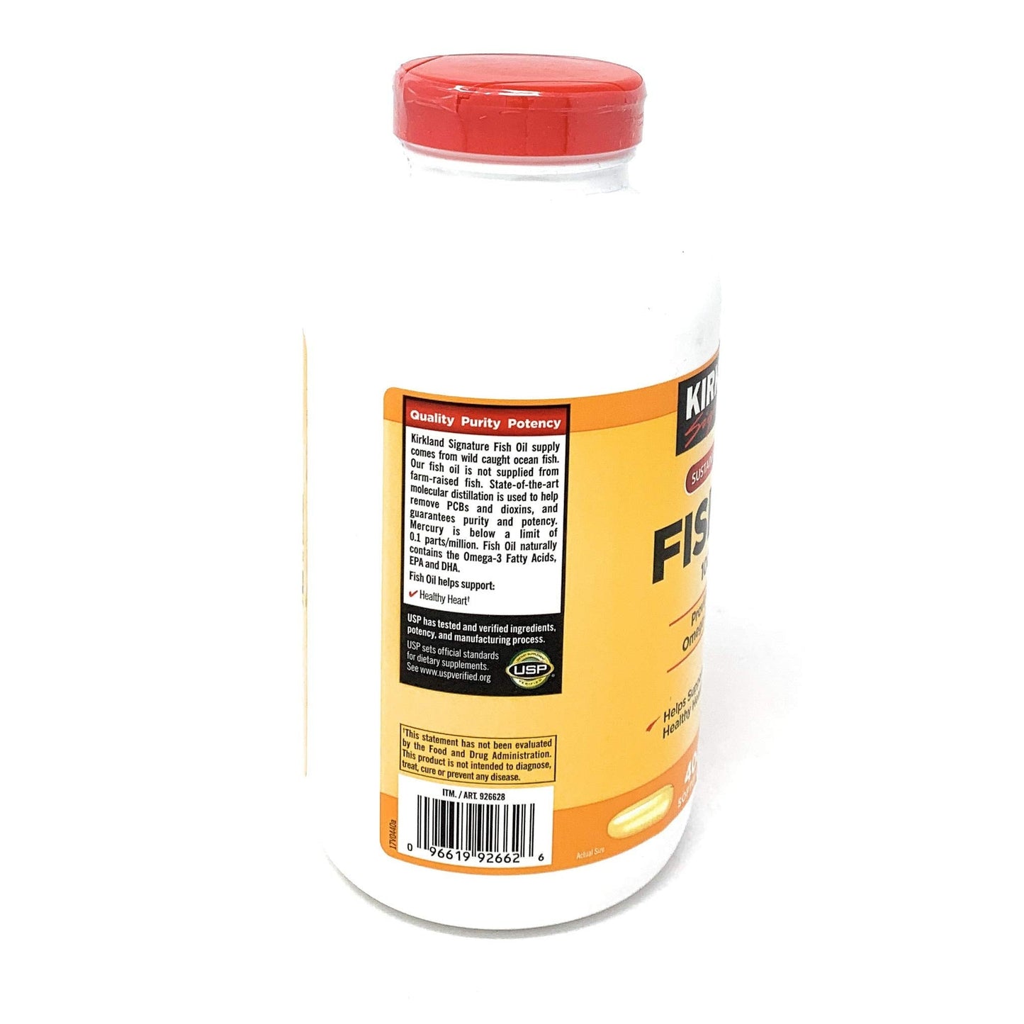 Kirkland Signature Fish Oil Concentrate with Omega-3 Fatty Acids, 800 Softgels, 1000mg - Medaid International