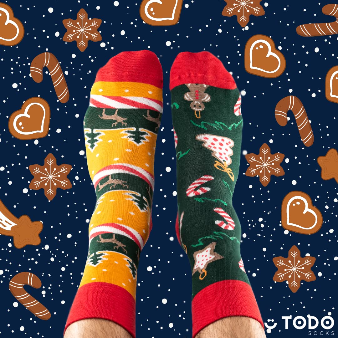 TODO Christmas Socks Women Men Funny Chistmas Gift Socks - Christmas Tree Socks (Xmas Time, 39) - Medaid International