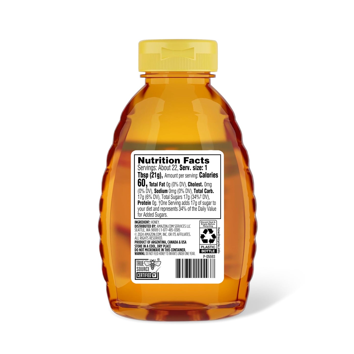 Amazon Grocery, Golden Pure Honey, 16 Oz (Previously Amazon Fresh, Packaging May Vary) - Medaid International