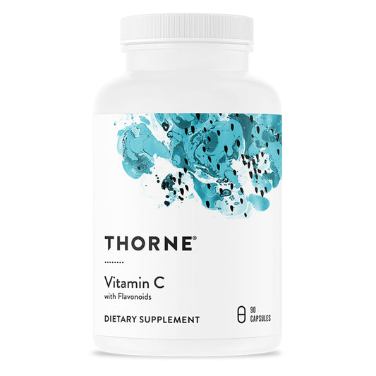 THORNE - Vitamin C - Blend of Vitamin C and Citrus Bioflavonoids from Oranges - Support Immune System, Production of Cellular Energy, Collagen Production, & Healthy Tissue - Gluten-Free - 90 Capsules - Medaid International